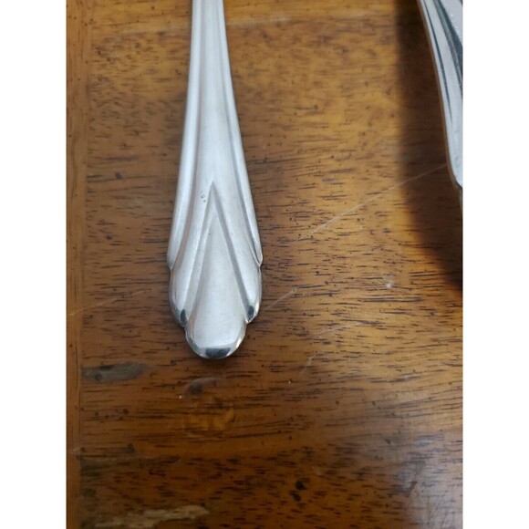 Hampton Silversmiths ROSE Stainless Glossy Silverware Serving Spoon Butter Knife - Picture 5 of 5